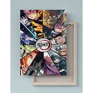 Quadro Decorativo Canvas Demon Slayer Hashiras 01